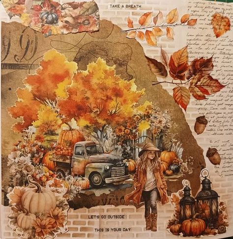 Journalsay - Scrapbook & Junk Journal Share & Spreads Art journaling | Facebook Fall Journal Ideas, November Collage, Fall Journal, Scrapbook Art, Autumn Art, Art Journaling, Junk Journals, Journal Ideas, Spreads