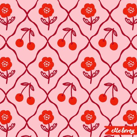 Valentines Patterns, Print Design Art, Pretty Designs, I Wish I Had, Pink And Red, Pattern Illustration, Vector Pattern, Cute Illustration, Textile Prints