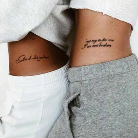 Quotes For Tattoos For Women, Tattoos Under Buttcheeks, Mommy Daughter Tattoos, Spine Tats, Quotes For Tattoos, Rose Makeup, Tattoed Women, Petite Tattoos, Thigh Tattoos