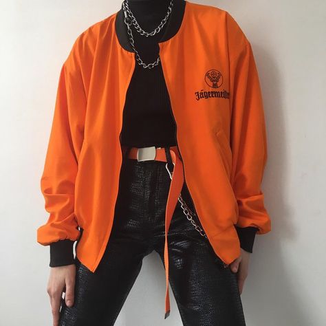 Orange And Black Aesthetic Outfit, Orange Clothes Aesthetic Men, Orange And Black Outfit Aesthetic, Black And Orange Outfit Men, Neon Aesthetic Outfit, Orange Outfits Men, Orange Outfits Aesthetic, Orange Clothes Aesthetic, Orange Outfit Men