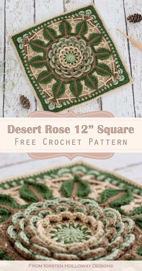 Many colors and stitch textures combine to make a unique, and lacy "granny" square pattern. Include it in an afghan blanket, or put it on the front of a DIY home decor pillow. The colors can be changed to fit your style. #kirstenhollowaydesigns #freecrochetpatterns #freecrochetgrannysquarepatterns #crochetblanketpatterns #crochetafghansquarespattern #afghanblockcrochetblanketpatterns #diyhomedecorideas Pretty Granny Square Pattern, Unique Crochet Granny Square Patterns, Textured Granny Square, Crochet Unique Granny Square, Fun Granny Squares Crochet, Modern Granny Square, Lacy Granny Square Pattern, Unique Granny Squares, Large Granny Square Pattern