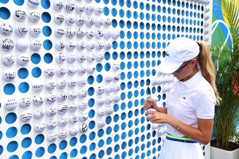 Tennis Court Design, Sport Bar Design, Engagement Games, Miami Open, Tennis Party, Tennis Event, Golf Event, Event Display, Ball Chair