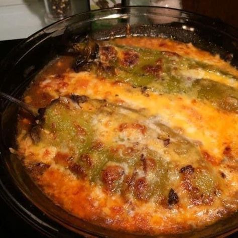 Baked Chili Rellenos Recipe - Easy DIY Recipes Chili Rellanos, Chili Relleno Bake, Chili Relleno Recipe, Chili Rellenos Recipe, Stuffed Chili Relleno Recipe, Baked Chili, Rellenos Recipe, Chili Relleno, Authentic Mexican Recipes