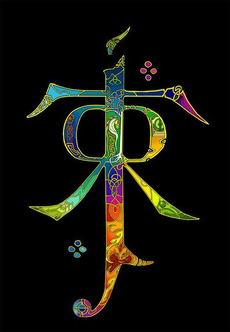 The monogram of J.R.R. Tolkien 47 Ronin, J.r.r. Tolkien, Tolkien Art, Illustration Photo, Awesome Tattoos, Thranduil, Jrr Tolkien, Gandalf, Legolas