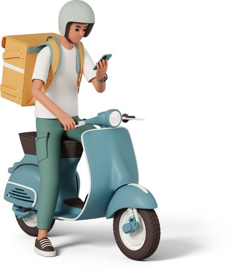 Scooter Illustration, Free Food Delivery, Delivery Boy, Graphic Design Tutorials Learning, Emoji Images, Photo To Cartoon, Online Services, Poster Background Design, Cute Wallpaper For Phone