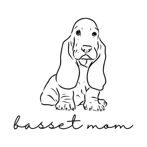 Check out this awesome 'Basset+Mom+Line+Art%3A+Minimalist+Dog+Lover' design on @TeePublic! Mom Line Art, Basset Hound Art, Dog Line Drawing, Cute Simple Tattoos, Line Art Minimalist, Dog Line Art, Dog Rocks, Basset Hound Dog, Vector Sketch