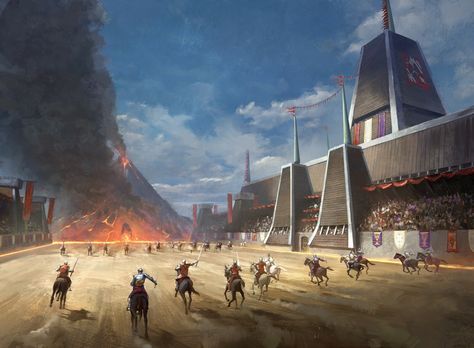 Fantasy Tournament, Knight Training, Training Grounds, Ancient Egypt History, Event Guide, Egypt History, Image Painting, Past Present Future, Fantasy City