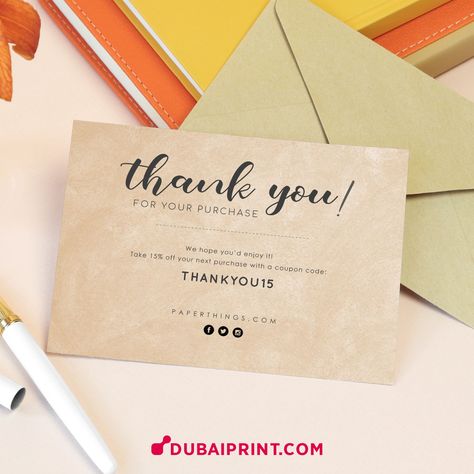 Thank You Greeting Cards, Thank You Card Size, Packaging Ideas Business, Thank You Card Design, Handmade Packaging, Diy Business Cards, Teacher Cards, Business Thank You Cards, Thanks Card