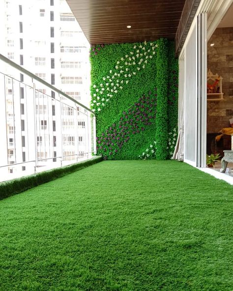 #clientdiary💚  Go green with your decor, our Lawn grass and vertical garden wall display will definitely make you feel on vacation. #pollinationdecor #pollinationproject #artificialplants #grasslawn #plantsofinstagram #livingwithplants #interiordesign #interiors #shoppingonline #grass #greens #visitus #faux #mumbai #Indiandecor Outdoor Grass Wall, Artificial Grass Wall Decoration Ideas, Grass Wall Decor, Artificial Grass Backyard, Artificial Vertical Garden, Artificial Grass Wall, Wall Art Outdoor, Wall Green, Artificial Green Wall