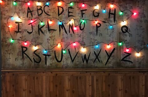 The vibe is Joyce Byers' living room meets the Mirkwood Forest meets Hawkins Middle School A.V. Club. Mirkwood Forest, Bar Pop Up, Stranger Things Upside Down, Joyce Byers, Run The Jewels, Pop Up Bar, Stick Photo, Stranger Things Art, Eleven Stranger Things