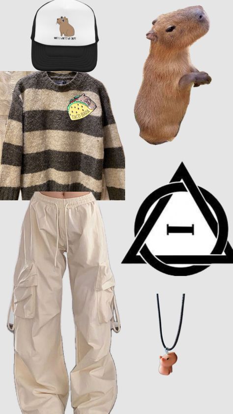 Capybara therian outfit #therian #outfit Outfits Aesthetic, Quick Saves