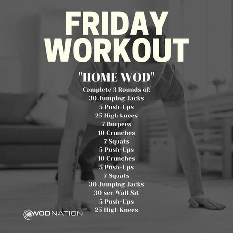 Home Wod, Wods Crossfit, Crossfit Workouts Wod, Crossfit Workouts At Home, Crossfit At Home, Wod Workout, Workouts At Home, Cardio Workout At Home, Weekly Workout Plans