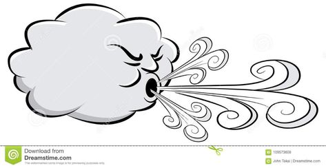 Blowing Wind Tattoo, Cloud Blowing Wind, Wind Graphic, Wind Cartoon, Wind Tattoo, Wind Drawing, Wind Blowing, 100 Day Challenge, Weather Seasons