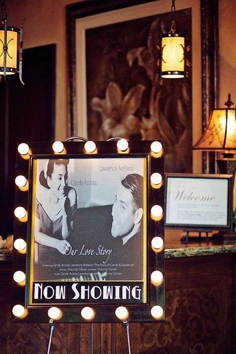 Movie Themed Wedding, Old Hollywood Prom, Old Hollywood Party, Lego Movie Party, Deco Cinema, Old Hollywood Theme, Hollywood Glam Wedding, Hollywood Birthday, Bollywood Theme