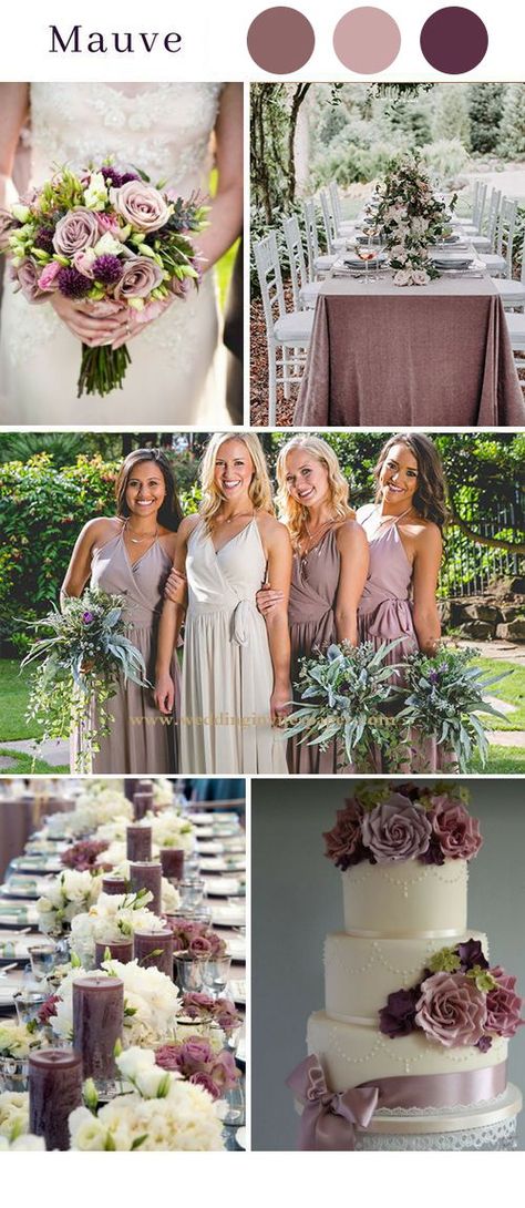 Mauve And Beige Wedding, Mauve Wedding Decorations, Mauve Wedding Cake, Mauve Fall Wedding, Color Schemes Summer, Khaki Wedding, Mauve Wedding Colors, Wedding Color Schemes Summer, Palette Summer