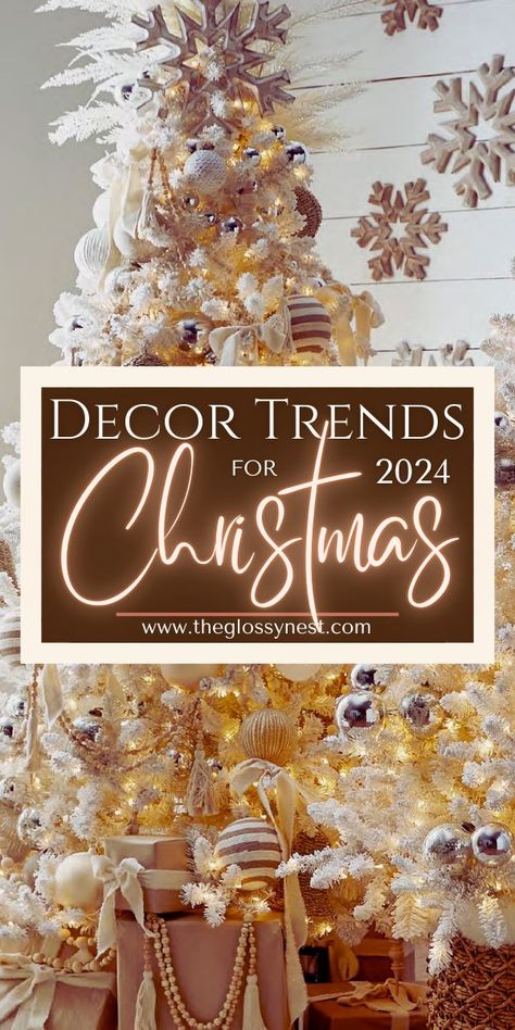 What are the hottest Christmas trends for 2024/25? Get inspired with the latest designer Christmas tree themes, color schemes & home décor including these Christmas décor trends for 2024. Wood Theme Christmas Tree, Popular Christmas Colors 2024, Christmas Tree 2024 Trends Bows, Christmas Decor Ideas Trend 2024, Christmas Trees 2024 Ideas, Holiday Decor Christmas 2024, 2024 Trending Christmas Decor, Christmas Tree Style 2024, Popular Christmas Themes 2024