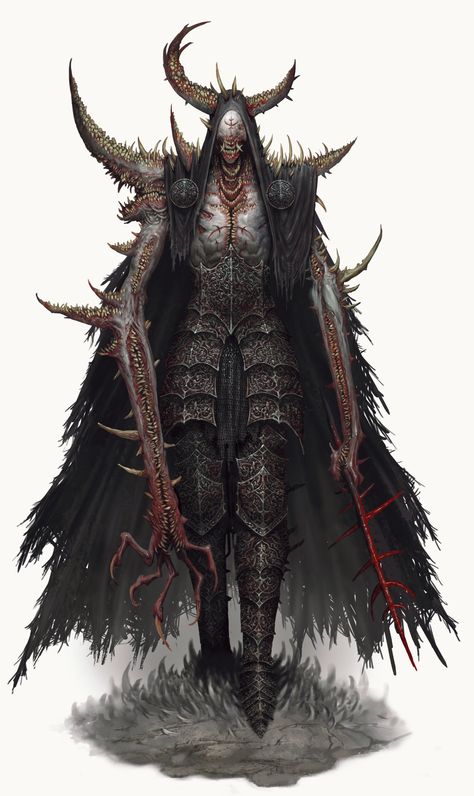 Eldritch Demon, Demon Concept Art, Fantasy Demon, Dark Fantasy Artwork, Graphic Design Ideas, Horror Monsters, Monster Concept Art, Demon Art, Dungeons And Dragons Homebrew