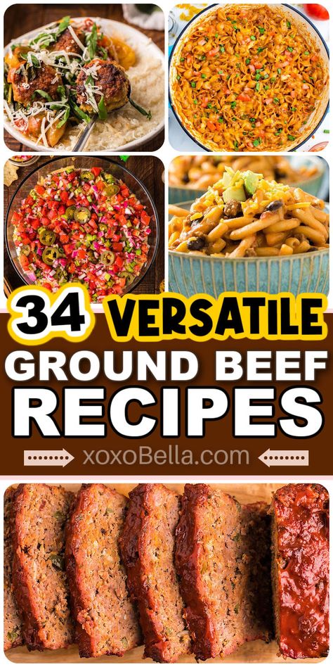 Best recipes using ground beef Cowboy Ground Beef Recipes, Ground Beef And Stuffing Recipes, Fall Ground Beef Recipes, Quick Ground Beef Dinner, Beef And Pork Burgers, Bacon Wrapped Cheeseburger, Beef Recipe Ideas, Cowboy Stew, Recipes Using Ground Beef