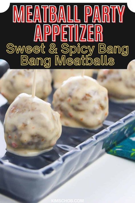 Meatball Tortellini Appetizer, Bang Bang Meatballs, Best Meatball Appetizer Recipe, Meatball Bar Party, Easy Meatball Appetizer Recipes, Meatball Appetizers For Party, Meatballs Appetizers For Party, Meatball Appetizer Recipes, Best Frozen Meatballs