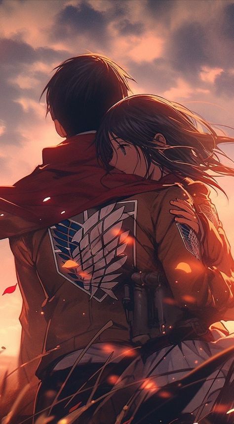 Attack On Titan Wallpaper, Titan Wallpaper, Attack On Titan Final Season, Mikasa Anime, Mikasa X Eren, Attack On Titan Series, Cartoon Love Photo, Attack On Titan Comic, Eren X Mikasa