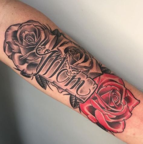 Momma Tattoos Sons, Mother Tattoo Ideas For Son, I Love Mom Tattoos For Men, Rip Mom Tattoo Ideas For Son, Tattoos To Surprise Mom, In Memory Of Mom Tattoo For Men, Son Tribute Tattoo Mom, Mom Arm Tattoo, Tattoo Ideas For Men Mom