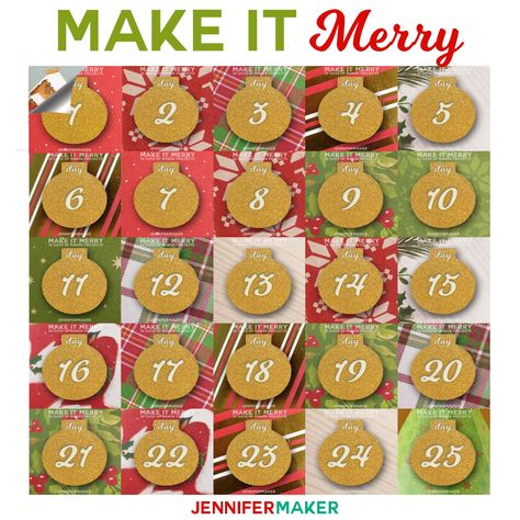 MAKE IT MERRY: 25 Days of Maker Projects Scan N Cut Projects, Jennifer Maker, Diy Gifts To Make, Gifts To Make, Maker Project, Cricut Joy, Cricut Designs, Free Christmas Printables, Advent Calendars