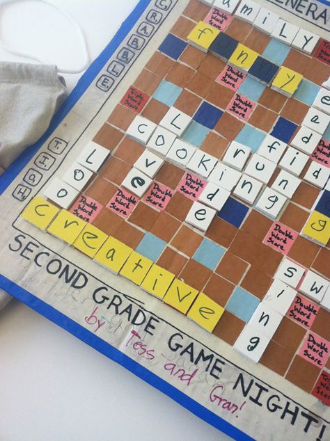 Second Grade Games, Scrabble Game Board, Scrabble Diy, Mental Math Games, Diy Scrabble, Fact Fluency Games, Math Addition Games, Meri Cherry, Math Fact Games