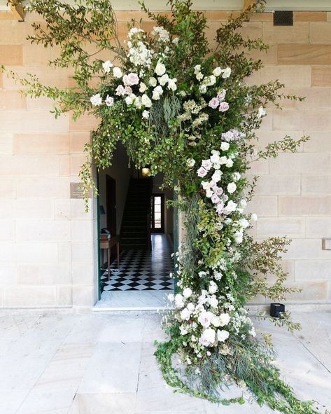 The Nuptial Collective on Instagram: “FLORA | Make an entrance with floral line doorways. 💐” Wedding Installations, Floral Arches, Ceremony Details, Floral Installation, Flower Installation, Rooftop Wedding, Wedding Flowers Summer, Wedding Flower Inspiration, Marquee Wedding