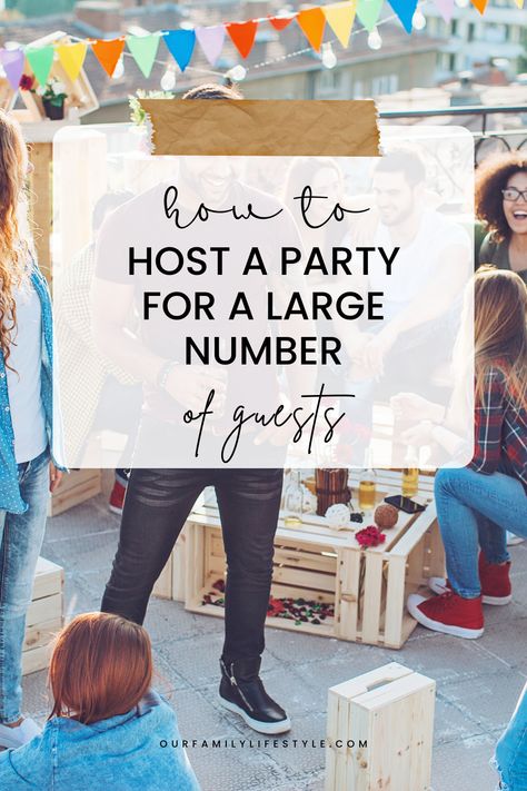 Hosting a large party can be intimidating, but proper preparation and planning can make it much easier. By considering all the necessary details, you ensure that your guests have an enjoyable time. #partyplanning #hostaparty Preparing For A Party At Home, Party Preparation Checklist, Simple Menu, Party Catering, Kids Party Themes, Big Party, Order Food, Catering Services, Host A Party