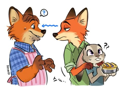 Zootopia Anime, Zootopia Fanart, Zootopia Nick And Judy, 하울의 움직이는 성, Nick X Judy, Judy And Nick, Zootopia Comic, Nick Judy, Zootopia Art