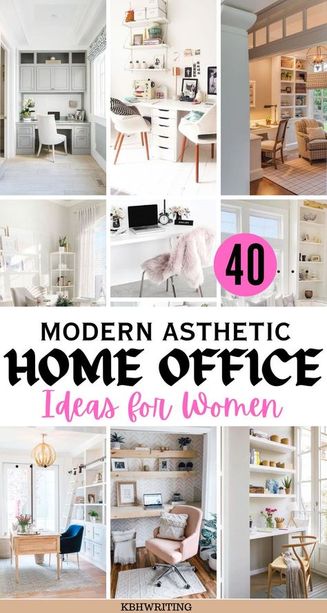 40 Feminine Small Home Office Ideas For Women Womens Office Ideas, Small Home Office Ideas For Women, Small Home Office Ideas, Office Ideas For Women, Home Office Ideas For Women, Office Table Decor, Motivational Artwork, Design Studio Office, Feminine Home Offices