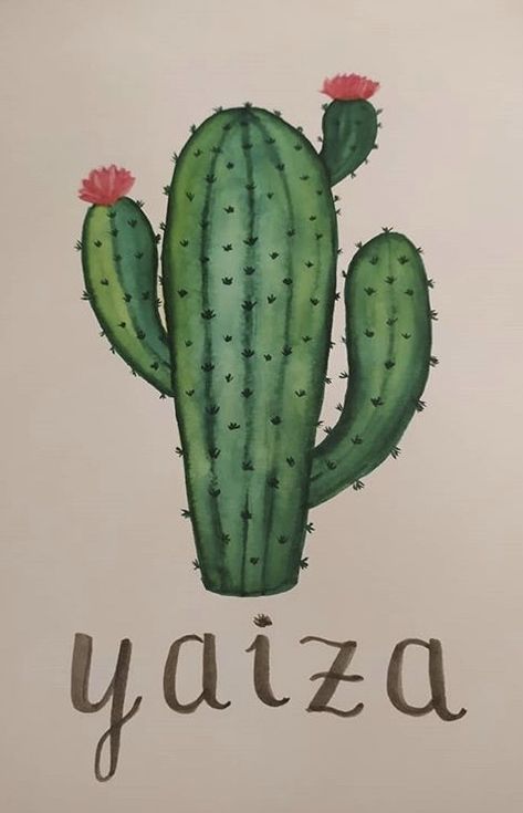 Cactus Painting Simple, Cacti Drawing, Cacti Paintings Acrylic, Colorful Boots, Drawing Rocks, Dragonfly Painting, Leaf Watercolor, Cactus Drawing, Fruits Drawing