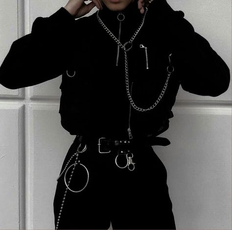 Black Aesthetic Clothing Men, Male Goth Outfits Aesthetic, Dark Harajuku Fashion Men, Villain Aesthetic Outfits Male, Alt Mens Fashion Summer, Emo Clothes Male, Emo Boy Outfits Aesthetic, Aesthetic Male Outfits Grunge, Black Clothes Aesthetic Men