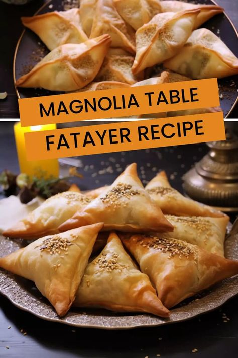 Magnolia Table Fatayer Recipe – Hungarian Chef Magnolia Table Fatayer Recipe, Fatayer Recipe Beef, Magnolia Beef, Magnolia Table Chicken Florentine, Savory Hamantaschen Recipe, Fatayer Recipe, Magnolia Table Recipes, Joanna Gaines Recipes, Lebanese Food