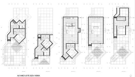 general plans Alvaro Siza House, Alvaro Siza Architecture, Critical Regionalism, Block Plan, Alvaro Siza, Sheltered Housing, Toyo Ito, Earth Sheltered, Kengo Kuma