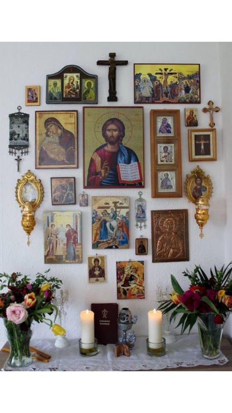 Battle Of Kosovo, Icon Corner, Page Icon, Home Altar Catholic, Catholic Altar, Orthodox Prayers, Altar Design, St Elizabeth, Catholic Decor