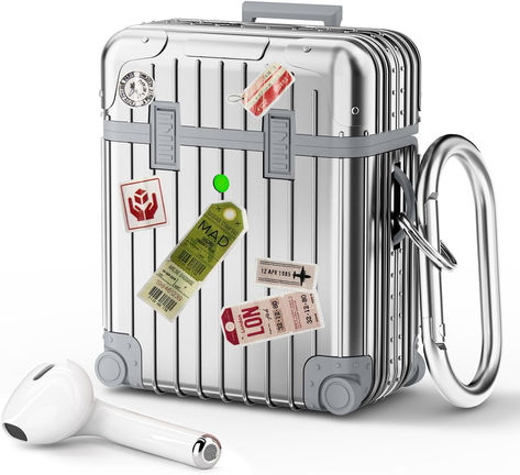 Suitcase Airpod Case, Ipods Apple Case, Apple Airpods 2, Luggage Case, Apple Cases, Ipod Cases, Airpod Case, Design Case, Ipod