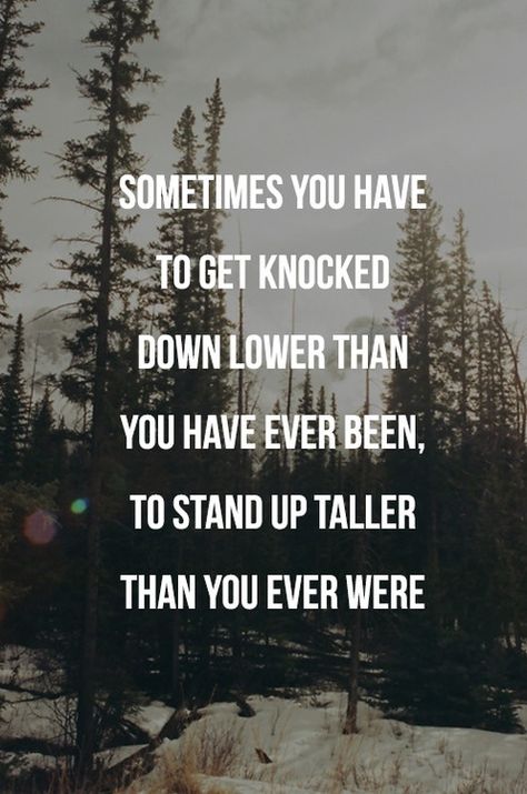 When life knocks you down, get back up. Now Quotes, Popular Quotes, Love Quotes For Her, Rock Bottom, Trendy Quotes, New Quotes, Hard Times, Quotable Quotes, Quotes About Strength