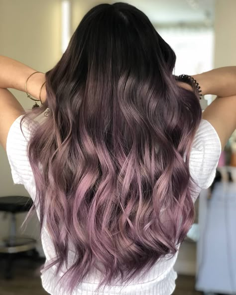 Image may contain: one or more people Blonde Shades, Dusty Lavender, Lilac Hair, Dyed Hair Inspiration, Lavender Hair, Winter Hair Color, Ombre Hair Color, Dye My Hair, Hair Dye Colors