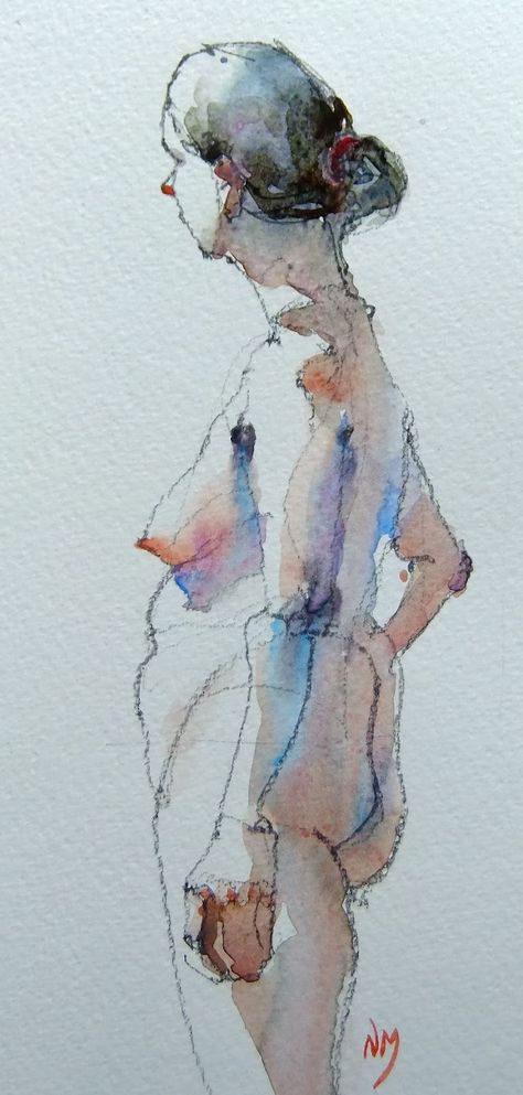 NORA MacPHAIL - ARTIST: short poses Short Poses, Charles Reid, Human Form, Plein Air Paintings, Water Colour, Watercolor Portraits, Colorful Paintings, Life Drawing, Art Watercolor