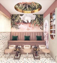 Ideas Decoracion Salon, Saloon Decor, Ideas Salon, Nail Salon Interior Design, Nail Salon Interior, Spa Room Decor, Spa Interior Design, Hair Salon Interior, Salon Suites Decor