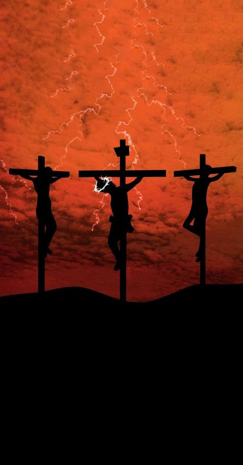 Crucifixion Of Jesus Art, Resurrection Wallpaper, Crucifixion Art, Praying For Peace, Cross Of Christ, Three Crosses, Biblical Artwork, Bible Artwork, Jesus Drawings