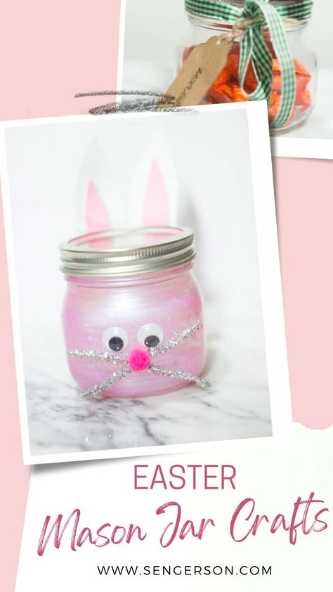 Easter Mason Jars to celebrate the holidays! Modge Podge Glitter, Easter Mason Jar Crafts, Easter Mason Jars, Easter Inspiration, Green Ribbon, Easter Chicks, Baby Chicks, Mason Jar Crafts, Jar Crafts