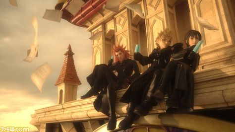 Xion, Axel, and Roxas eating Sea-Salt Ice Cream atop the clock tower Xion Kingdom Hearts, Axel Kingdom Hearts, Kingdom Hearts Hd, Kingdom Hearts Funny, Kingdom Hearts Games, Kingdom Hearts Characters, Kingdom Hearts Ii, Kingdom Hearts Art, Disney Wiki