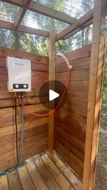 Off The Grid Shower Ideas, Off Grid Shower Ideas, Shower Oasis, Outdoor Shower Ideas, Backyard Upgrades, Outdoor Shower Diy, Free Man, Wood Burn Designs, Kitchen Shower