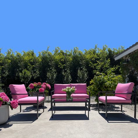 Hot pink furniture