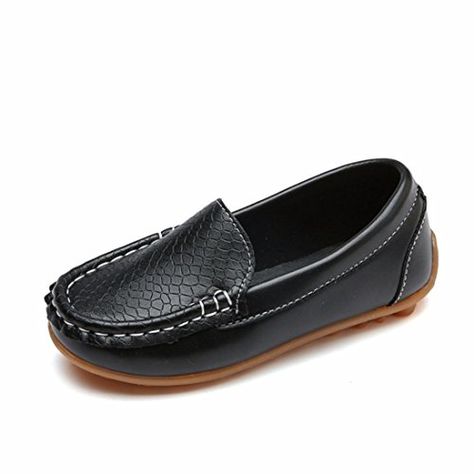 Dainzuy Infant Baby Boys Girls Toddler Solid Leather Sport Lazy Sneaker Casual Boat Shoes (Age:3-3.5T EU:24 US:7.5 Black) - https://t.co/z20NcSg1Kj Boys Loafers, Kids Loafers, Soft Loafers, Kids Leather Shoes, Mens Boots Fashion, Baby Boy Shoes, Unisex Shoes, Boy Shoes