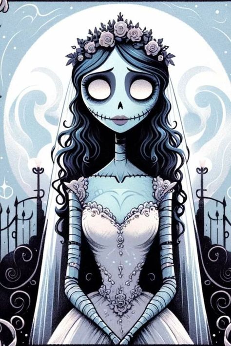 Corpse Bride Illustration, Corpse Bride Outline, Tim Burton Illustration, Tim Burton Inspired Art, Tim Burton Dibujos, Bride Songs, Corpse Bride Painting, Corpse Bride Butterfly, Corpse Bride Fanart