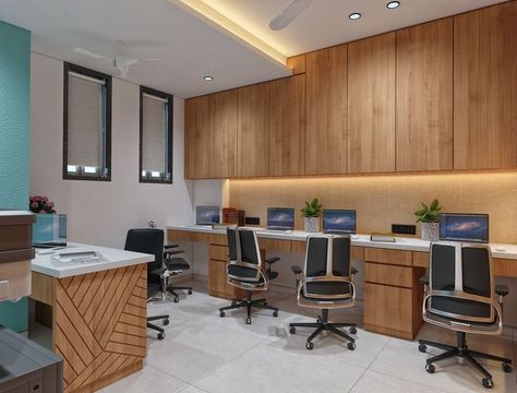 Here's An Accounts Department Office With An Ample Of Storage Available, Designed For A Healthcare Organization In Dadar. Tags: #officedesign #interiordesign #office #design #officedecor #architecture #interior #officefurniture #officespace #workspace #furniture #officeinterior #homedecor #homeoffice #interiors #furnituredesign #interiordesigner #workplace #officeinteriors #workplacedesign #homedesign #decor #home #officeinspiration Office Sample Room Design, Workplace Design Office Work Stations, Coworking Table, Modern Office Design Workspaces, Small Office Design Workspaces, Workplace Design Office, Office Layout Plan, Office Cabin Design, Home Office Furniture Design