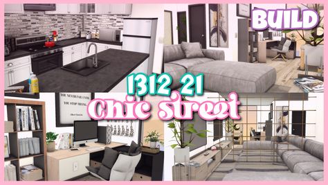 1312 21 chic street apartment 🔑 | download | Patreon Sims 4 Cc Aesthetic Apartment Builds, Sims 4 Houses Apartments, Sims 4 City Living Apartments Layout, Sims 4 Chic Street Apartment, Apartments Sims 4 Cc, Sims Apartment Download, Sims 4 Apartment Complex Cc, Sims 4 Apartments Cc, Apartment Sims 4 Download